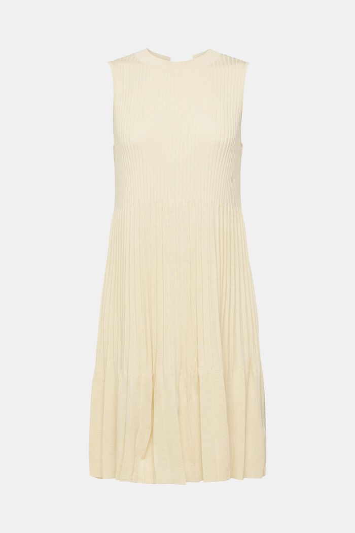 Pleated fit and flare dress, SAND, detail image number 2
