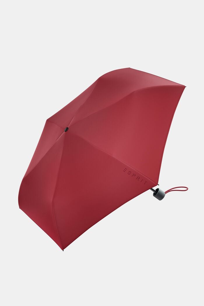 Pocket umbrella in red with logo print, FLAG RED, detail image number 0
