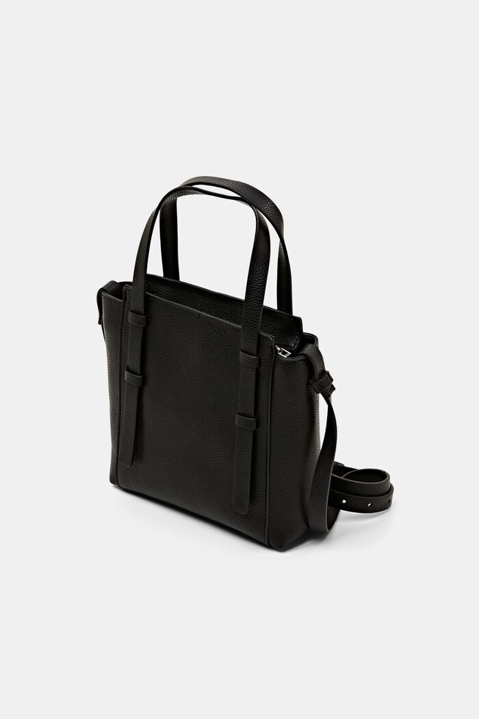 Vegan Leather Crossbody Bag, BLACK, detail image number 2