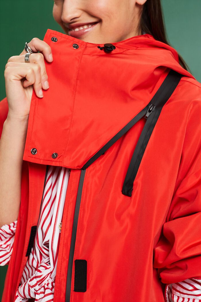 Detachable Hooded Jacket, RED, detail image number 3