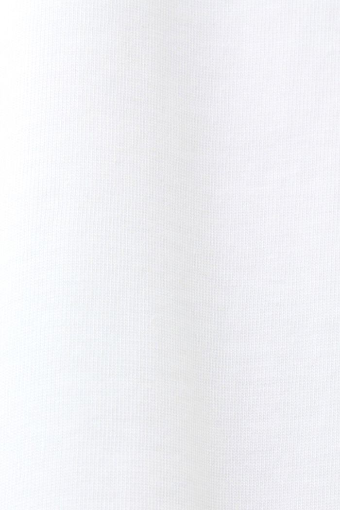 Geometric Print Organic Cotton T-Shirt, WHITE, detail image number 5