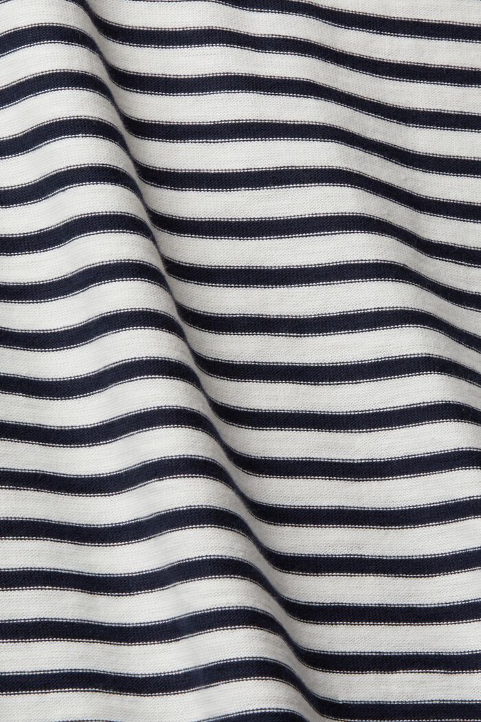 Striped long sleeve, 100% cotton, OFF WHITE, detail image number 5