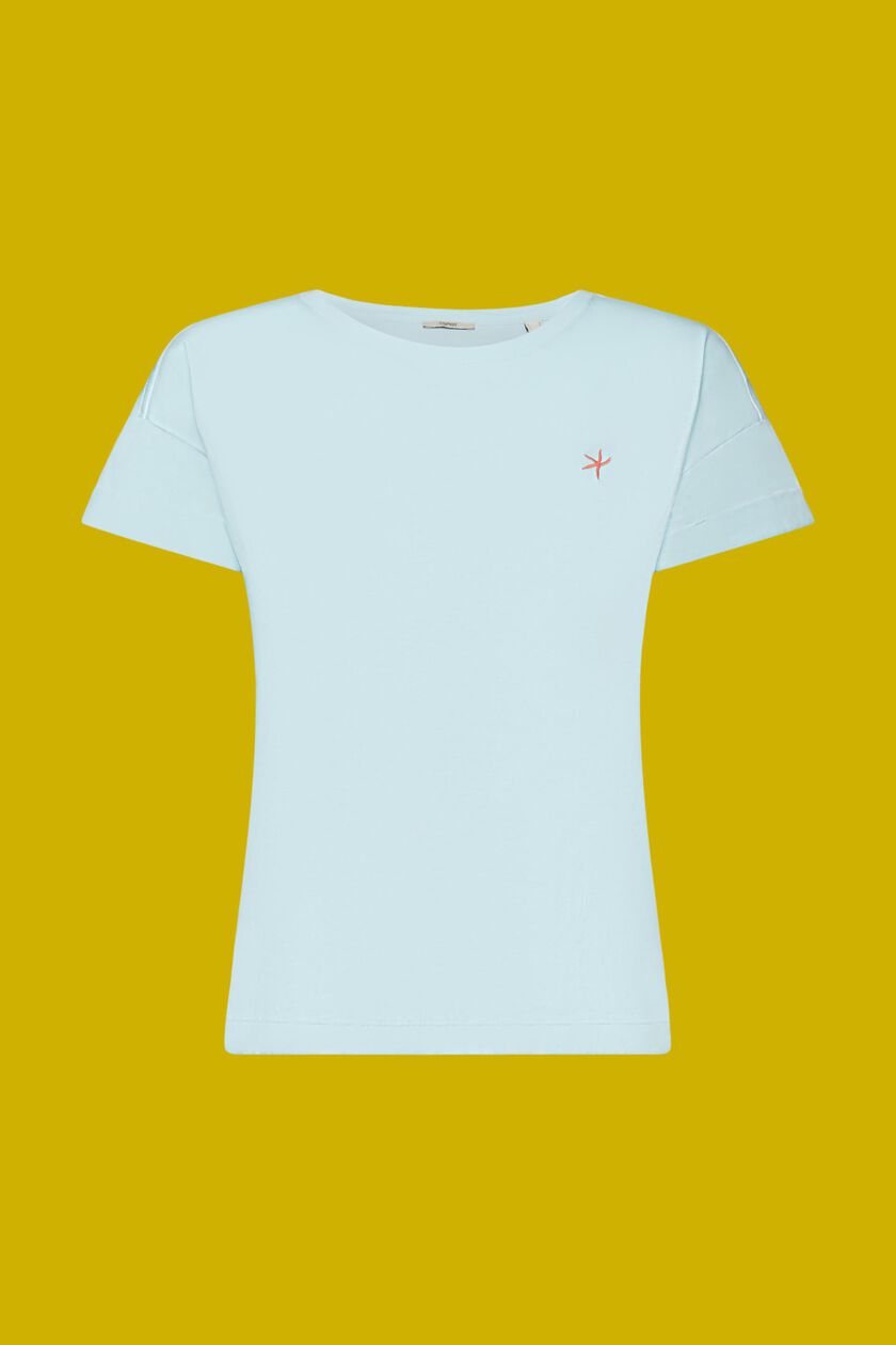 Embroidered T-shirt, 100% cotton