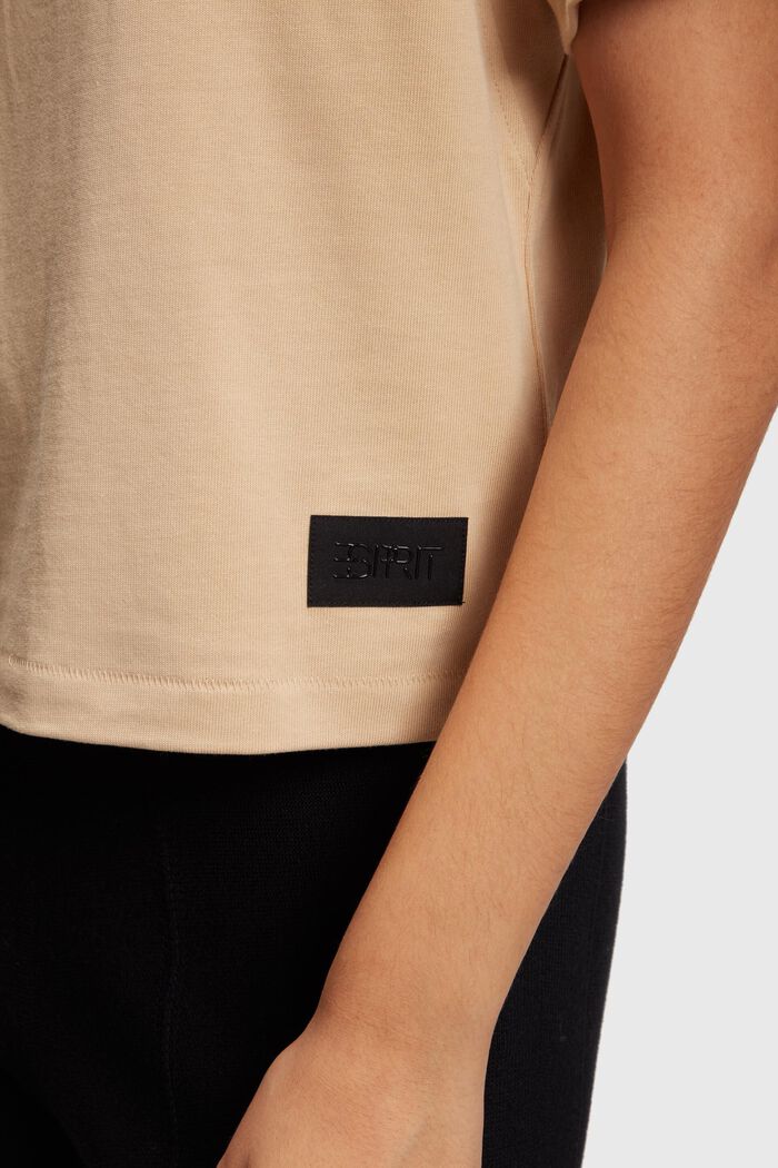 Heavy jersey boxy fit t-shirt, SAND, detail image number 3