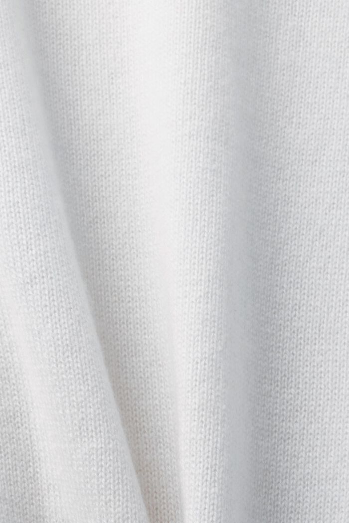 Cashmere sweater, OFF WHITE, detail image number 6