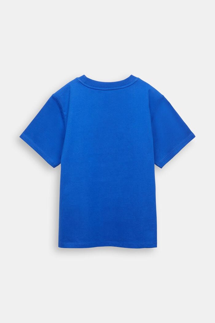 Graphic Cotton Jersey T-Shirt, BRIGHT BLUE, detail image number 3