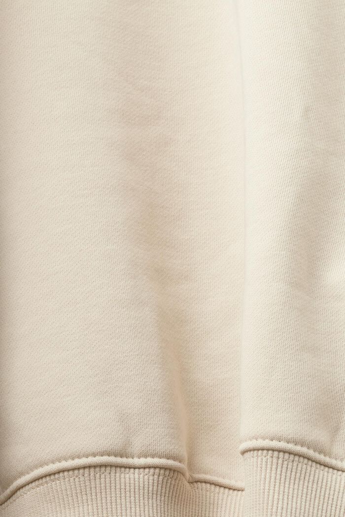 Cropped sweatshirt, LIGHT TAUPE, detail image number 6