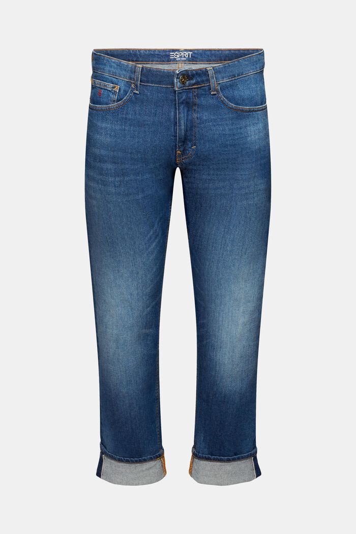 Mid-Rise Slim Jeans, BLUE MEDIUM WASHED, detail image number 7