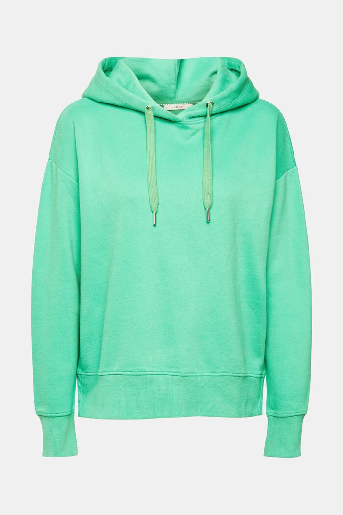 Cotton-Blend Hoodie, GREEN, detail image number 2