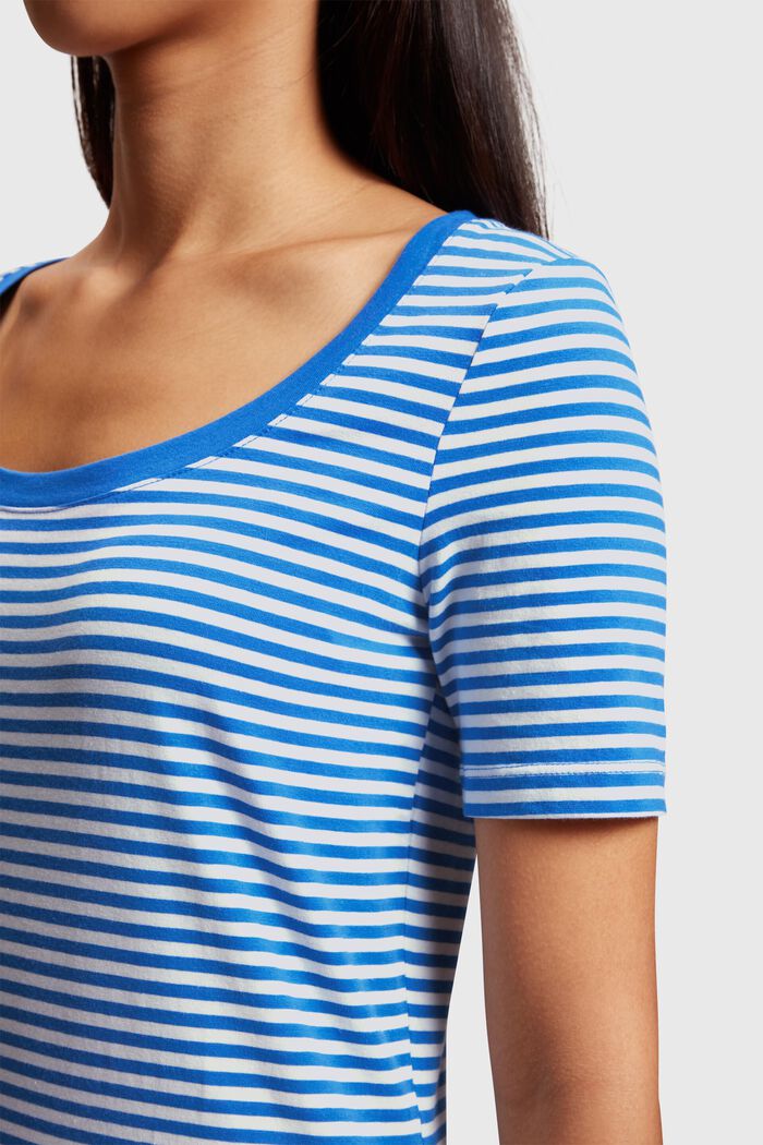 Striped jersey t-shirt, BRIGHT BLUE, detail image number 0