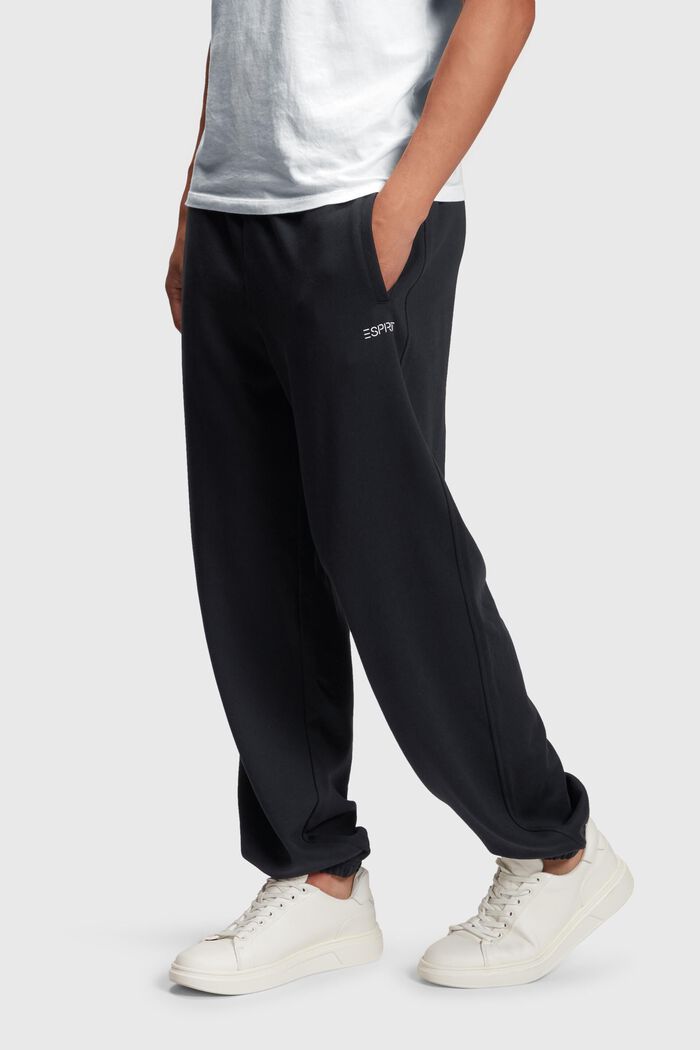 Relaxed logo joggers, BLACK, detail image number 0