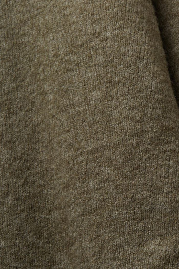 Mockneck Sweater, KHAKI GREEN, detail image number 5