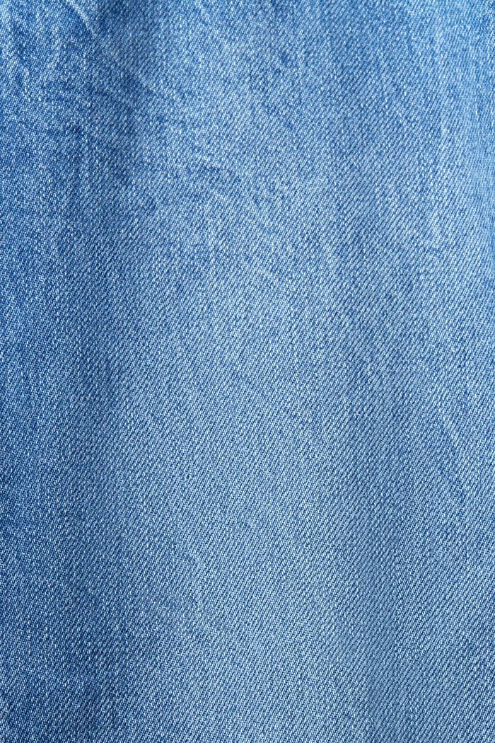 High-Rise Straight Jeans, BLUE MEDIUM WASH, detail image number 6