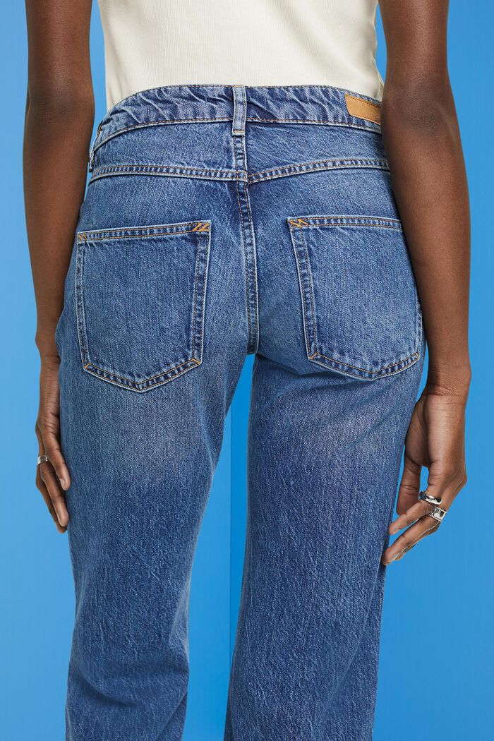Mid-rise retro flared jeans, BLUE DARK WASHED, detail image number 2