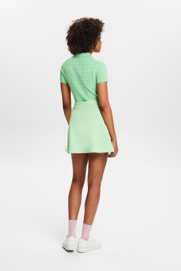 Two-Tone A-Line Skirt, LIGHT GREEN 2, detail image number 2