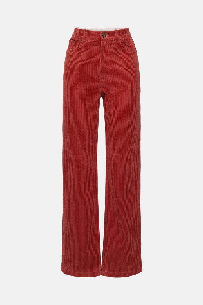 80's Straight corduroy trousers, TERRACOTTA, detail image number 2