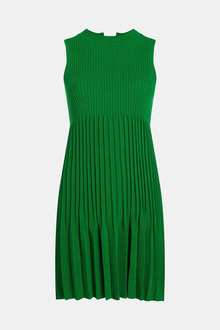 Pleated fit and flare dress, GREEN, detail image number 2