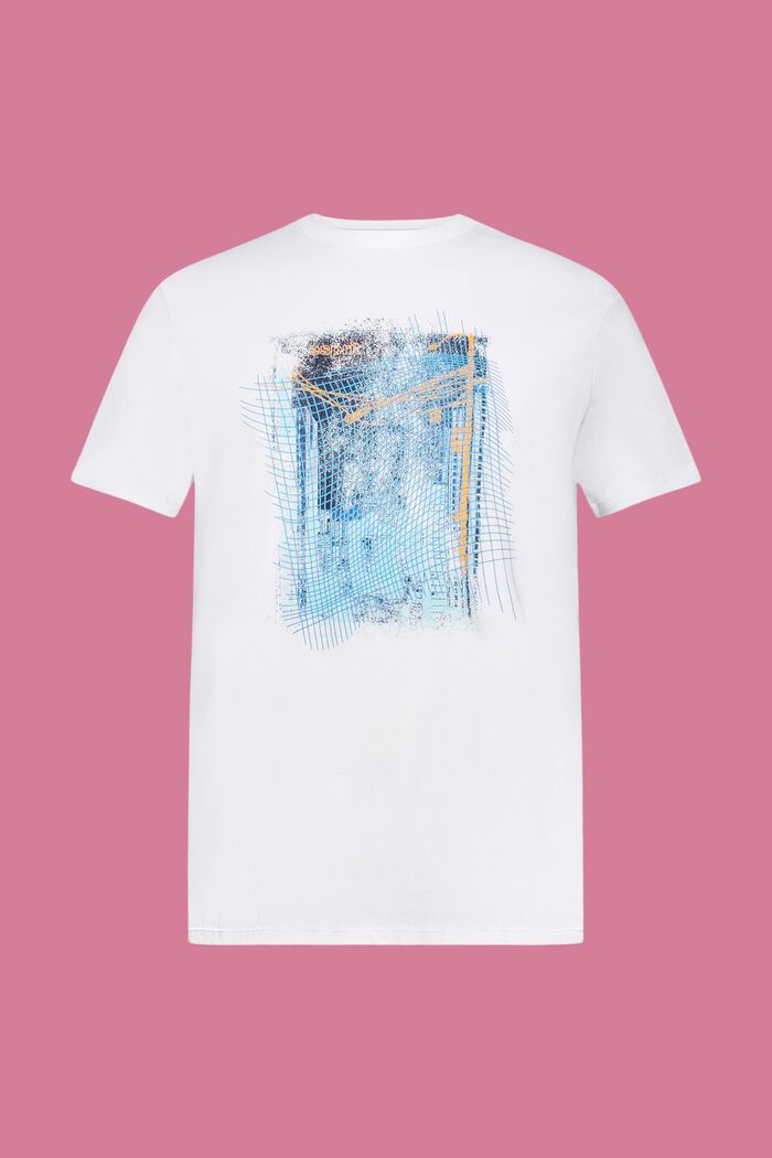 Sustainable cotton T-shirt with print, WHITE, detail image number 5