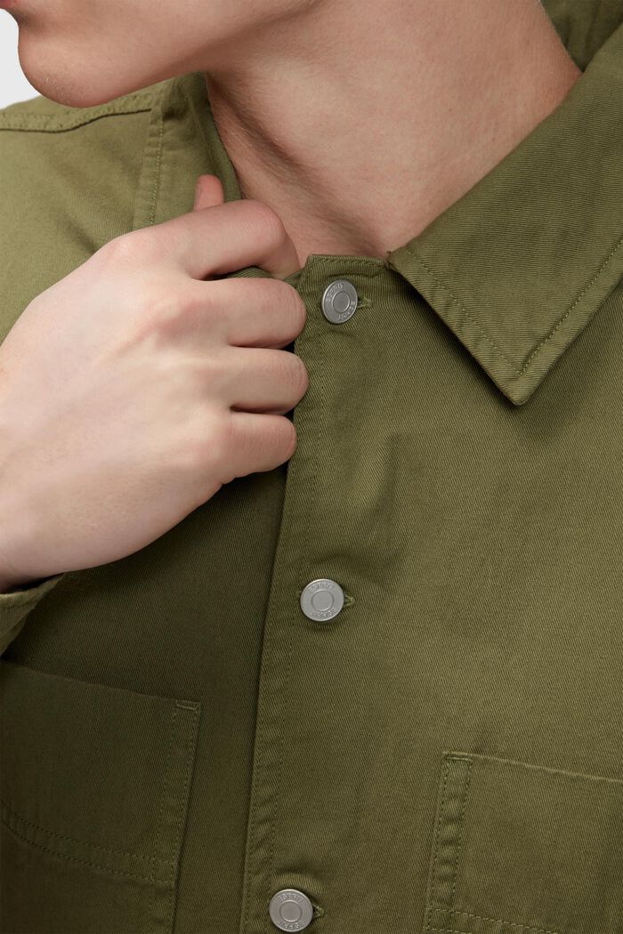 Relaxed fit heavy shirt, OLIVE, detail image number 2