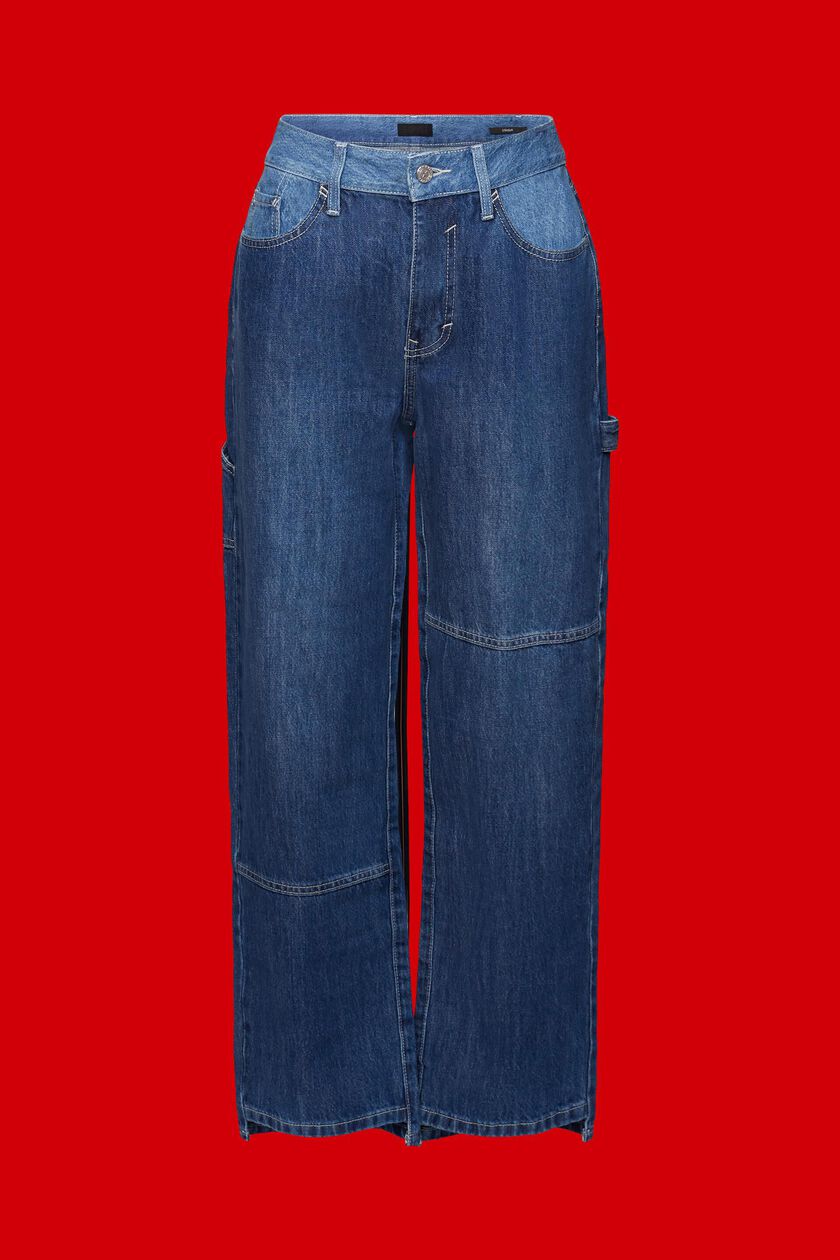 90s Asymmetric Wide-Leg Jeans