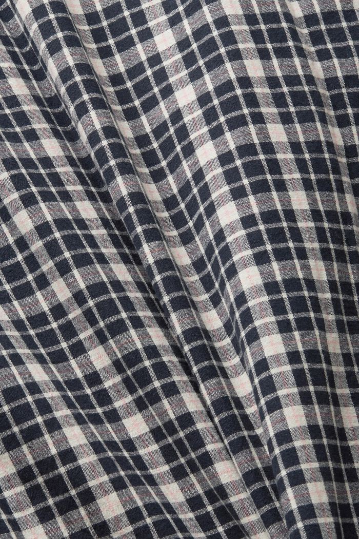 Sustainable cotton chequered shirt, NAVY, detail image number 5