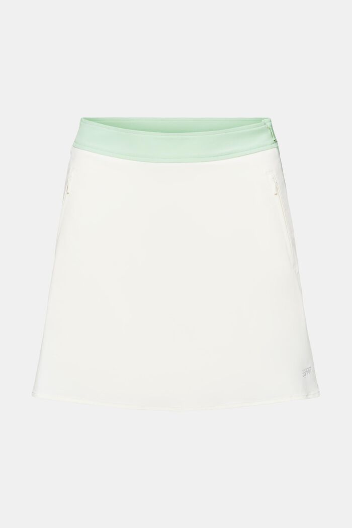 Two-Tone A-Line Skirt, LIGHT GREEN 2, detail image number 7