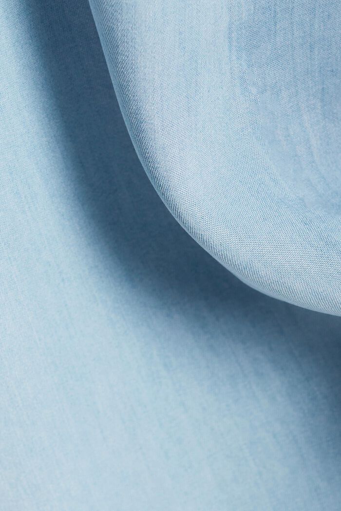 Belted, denim-looking shirt dress, TENCEL™, BLUE LIGHT WASHED, detail image number 4