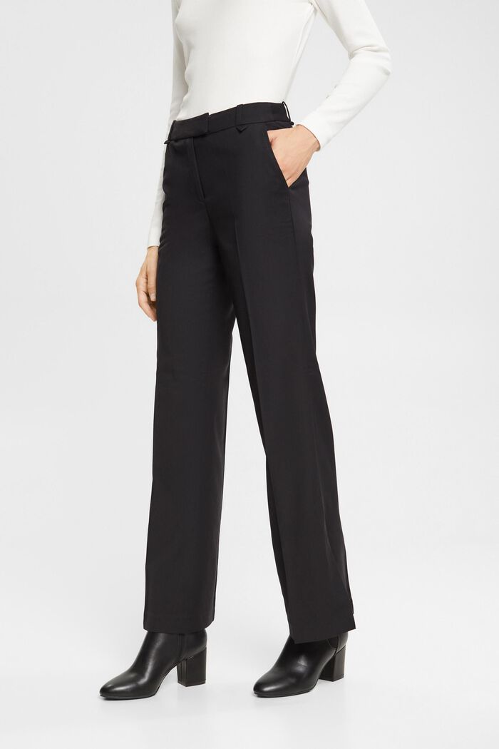 Mix & Match mid-rise trousers, BLACK, detail image number 0