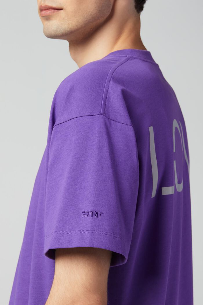 Unisex T-shirt with a back print, PURPLE, detail image number 4