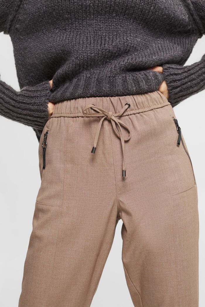 Jogger style trousers, TAUPE, detail image number 2