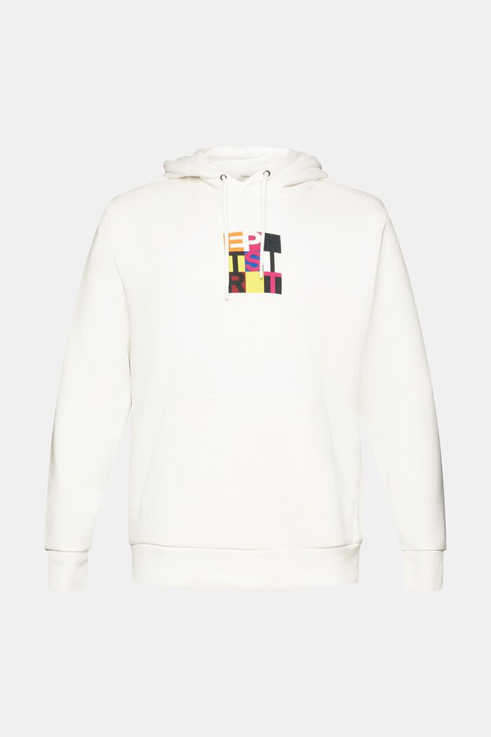 Hoodie with logo print, OFF WHITE, detail image number 6