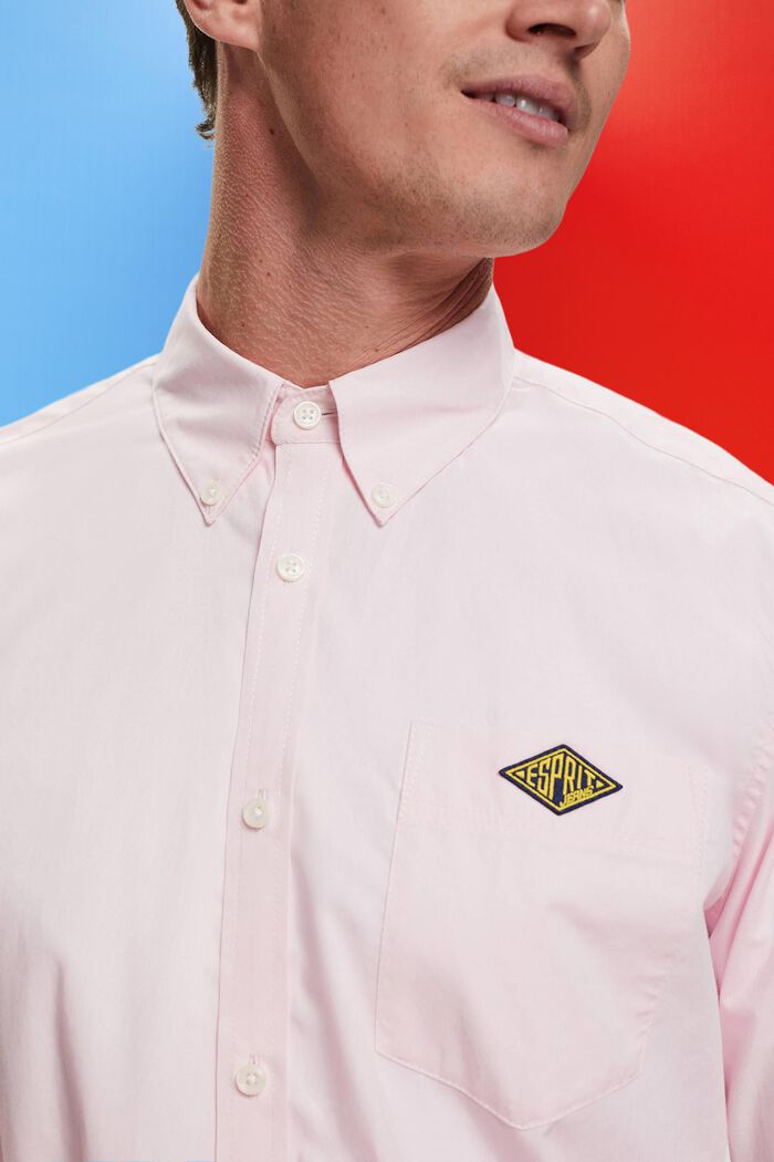 Button-down cotton shirt, PINK, detail image number 2