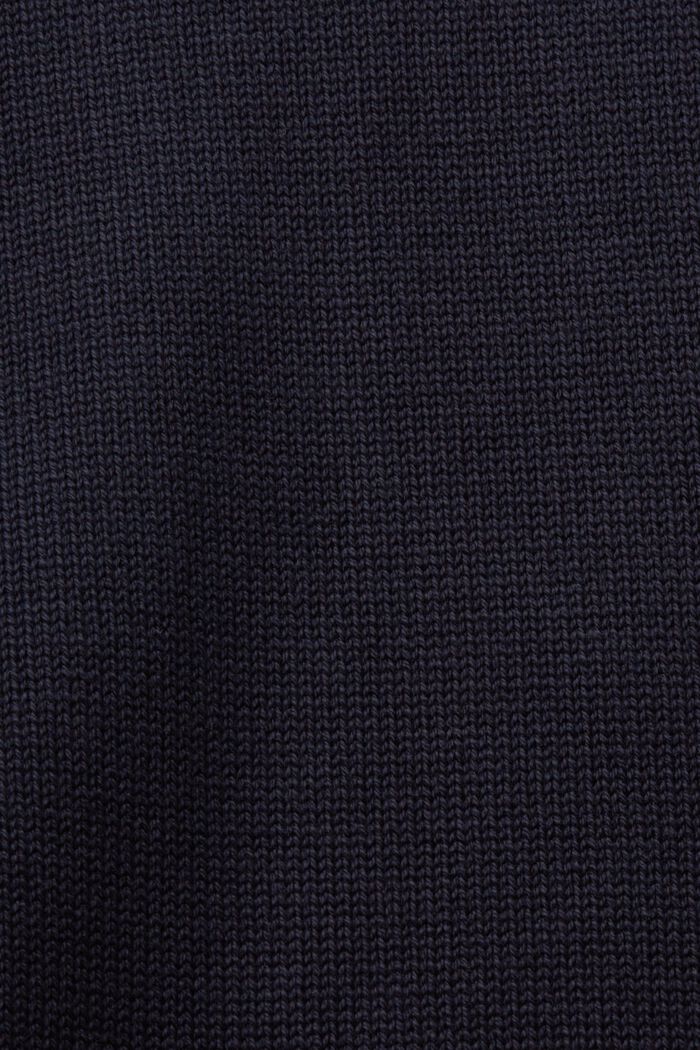 Cotton Crewneck Sweatshirt, NAVY, detail image number 4