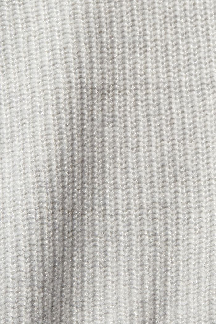 Wool blend jumper, LIGHT GREY, detail image number 5