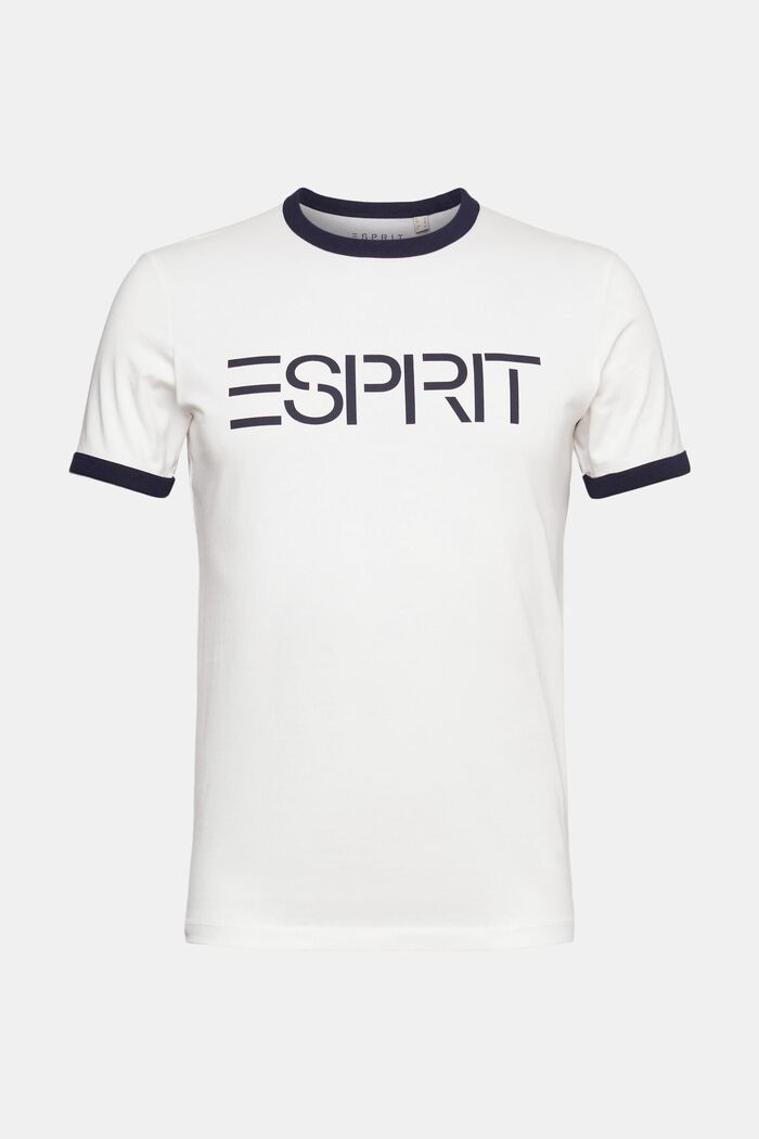 Jersey logo print T-shirt, OFF WHITE, detail image number 6