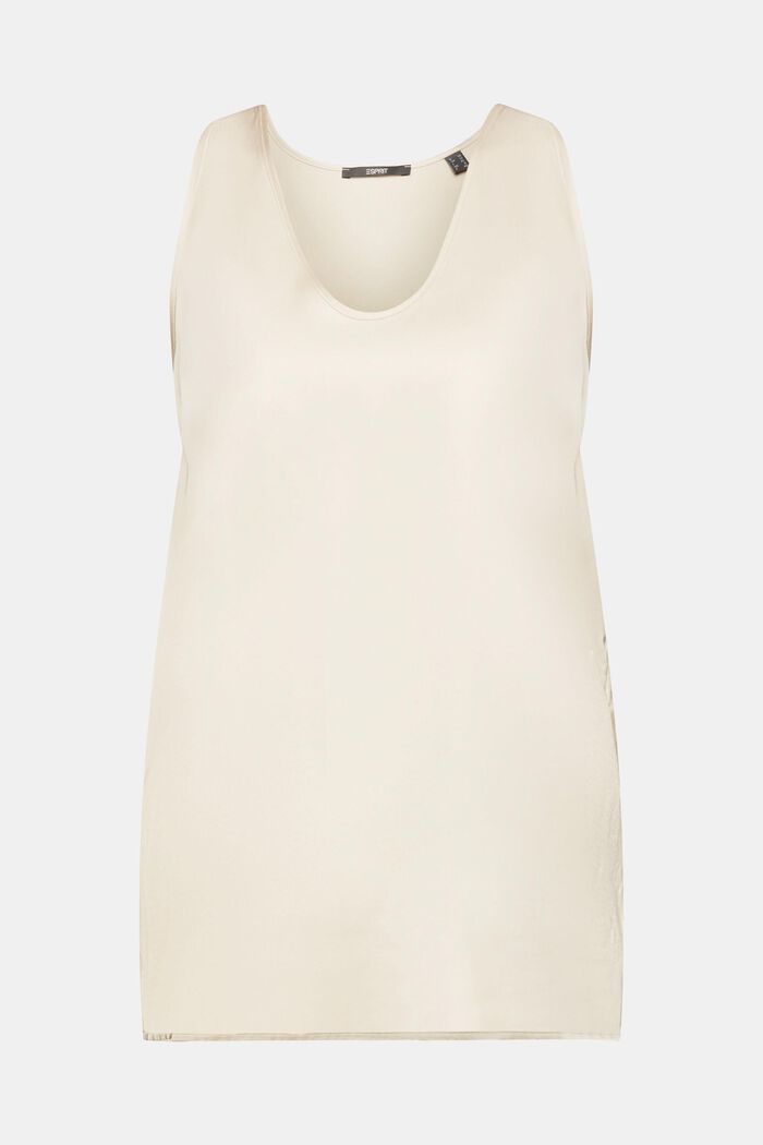 Sleeveless top, LENZING™ ECOVERO™, DUSTY NUDE, detail image number 7