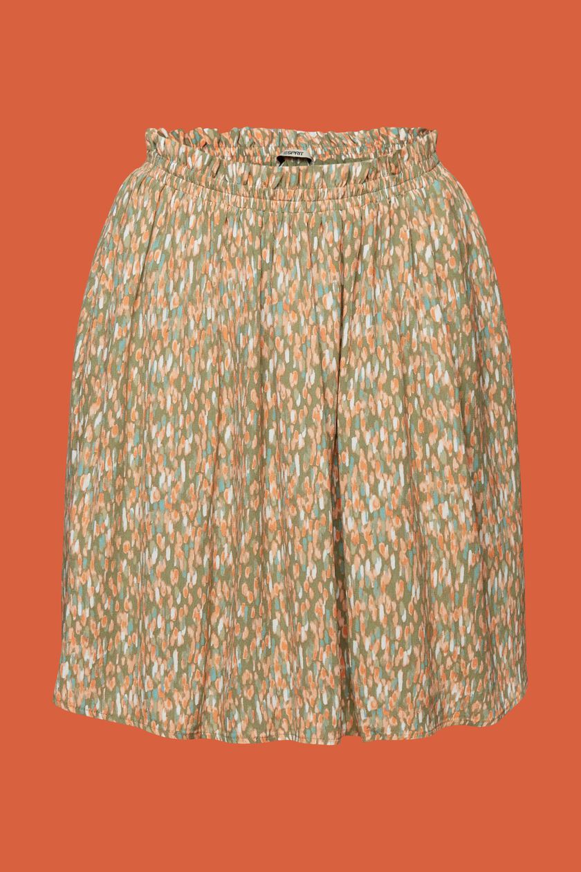 Patterned mini skirt, LENZING™ ECOVERO™