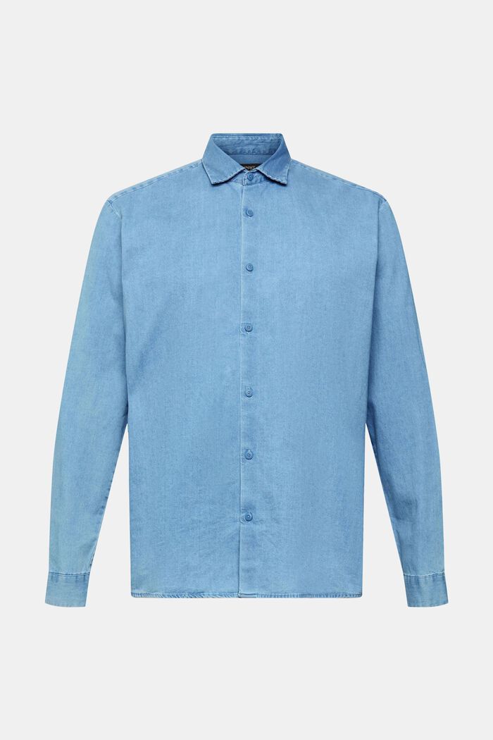 Denim shirt, BLUE BLEACHED, detail image number 2