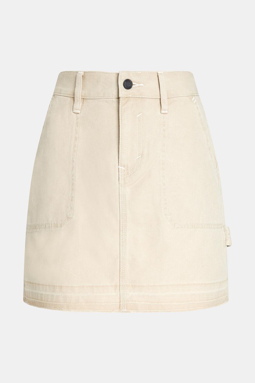 Workwear released hem mini skirt