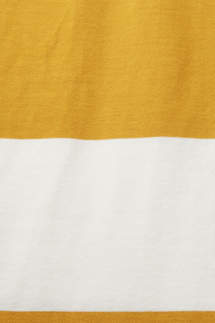 Striped Rugby Shirt, AMBER YELLOW, detail image number 4