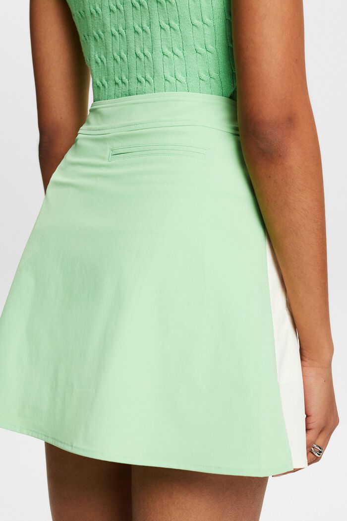 Two-Tone A-Line Skirt, LIGHT GREEN 2, detail image number 4